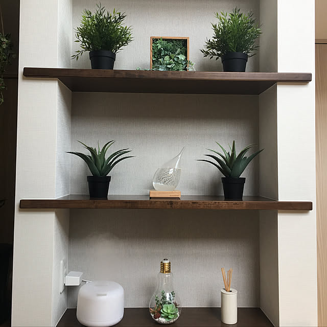棚/IKEA/ナチュラル/無印良品/観葉植物...などのインテリア実例 - 2018-04-04 12:22:51