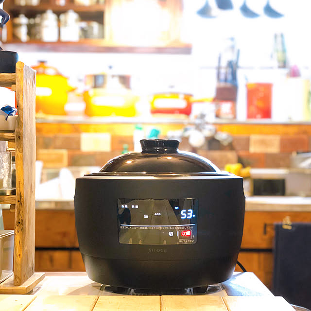 シロカ 長谷園×siroca 全自動炊飯土鍋 かまどさん電気 SR-E111[3 シロカ 長谷園×siroca 全自動炊飯土鍋 かまどさん電気 SR-E111[3