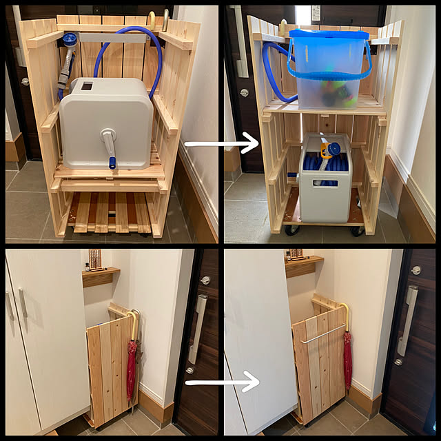 玄関/土間/リールホース/洗車/スノコ...などのインテリア実例 - 2021-09-19 09:39:49