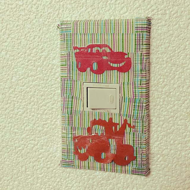 壁/天井/ディズニー/切り絵/スイッチカバー マステ/PIXARのインテリア実例 - 2015-02-18 18:09:44