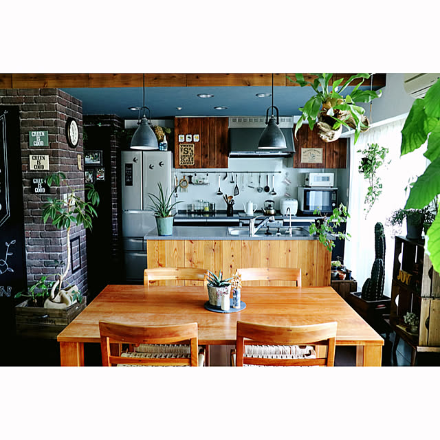 キッチン/インテリアグリーン/インテリア/みどりの雑貨屋/観葉植物...などのインテリア実例 - 2018-04-22 10:05:14