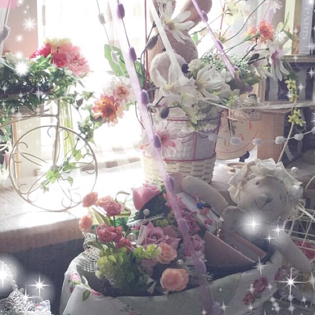 部屋全体/ぬいぐるみ/雑貨/ダイソー/セリア...などのインテリア実例 - 2015-11-28 16:22:17