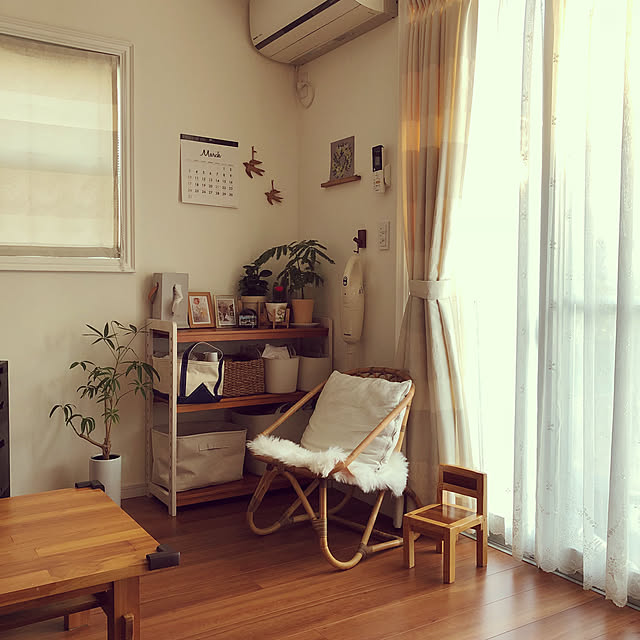ラタンチェア/雑貨/ダイソー/グリーンのある暮らし/ZARA HOME...などのインテリア実例 - 2019-03-14 17:04:03