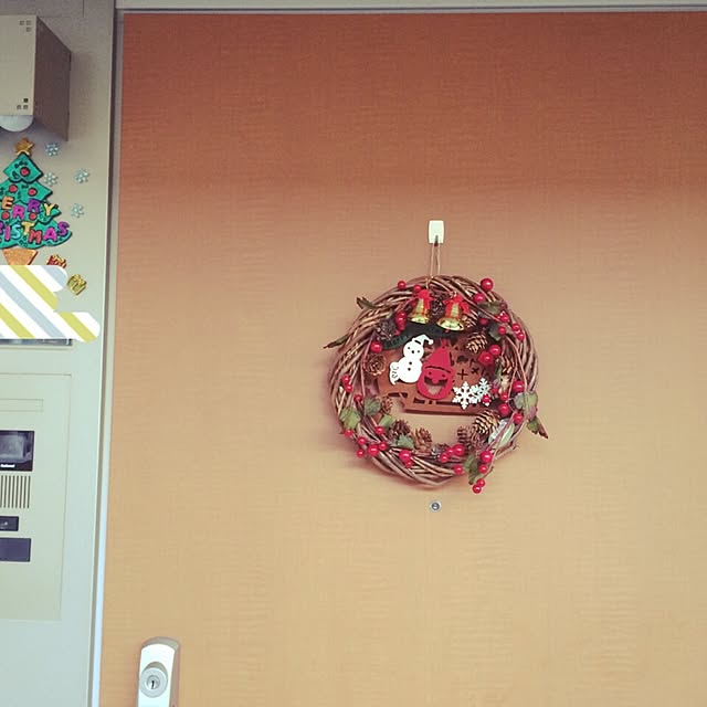 玄関/入り口/雑貨/ナチュラルキッチン&/ハンドメイド/クリスマス...などのインテリア実例 - 2014-11-21 14:31:16