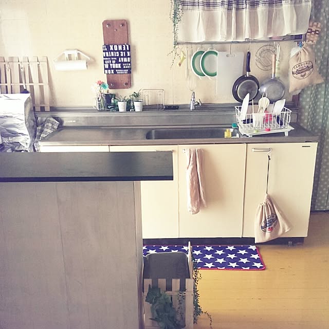 キッチン/#団地#セリア#ダイソー#生活感#記録用/#団地/#カラーボックスのインテリア実例 - 2015-08-26 12:27:30