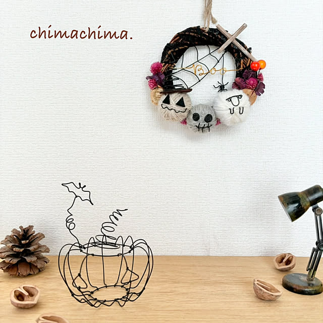 壁/天井/ハロウィンリース/ハロウィン/ハンドメイド/カフェ風...などのインテリア実例 - 2024-09-09 19:14:40