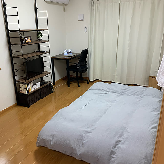 一人暮らし/ナチュラル/ニトリ/無印良品/部屋全体のインテリア実例 - 2021-05-26 23:27:51