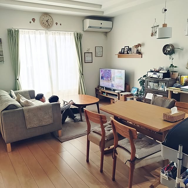 部屋全体/定点観測/来客時だけ片付く部屋のインテリア実例 - 2025-03-28 17:56:59