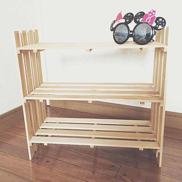 棚/コーヒー染め/すのこ/すのこ棚/一人暮らし...などのインテリア実例 - 2015-05-06 19:44:35