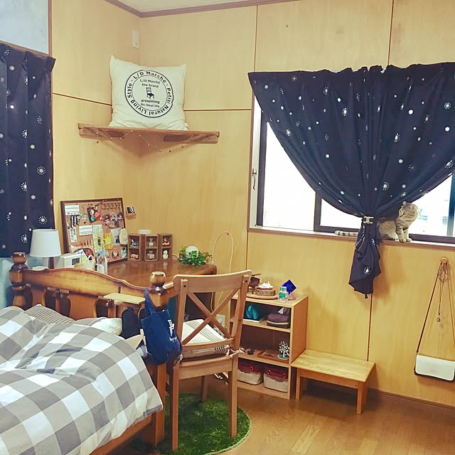 部屋全体/ナチュラル/IKEA/DIY/セリア...などのインテリア実例 - 2017-05-09 08:13:12