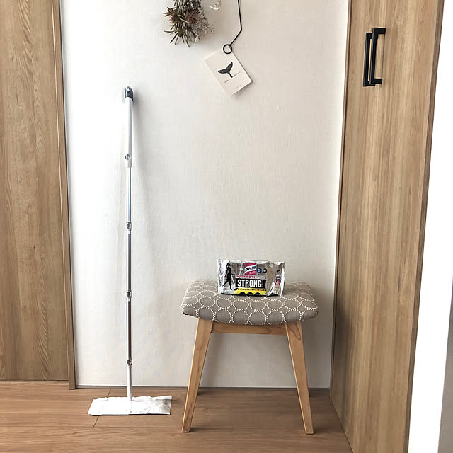 クイックルしやすいお部屋/掃除しやすい家/クイックル/クイックルワイパー/モノトーン...などのインテリア実例 - 2020-04-30 17:44:51
