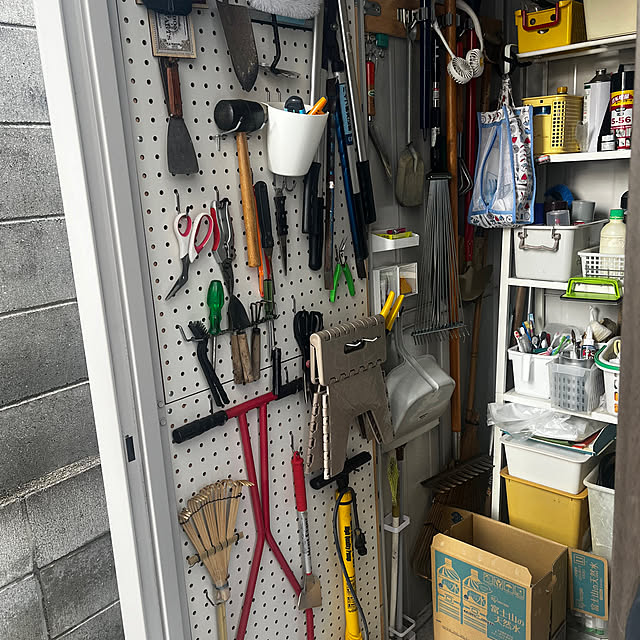 棚/倉庫でDIY/パンチングボードDIY/壁面収納のインテリア実例 - 2026-03-28 11:47:42