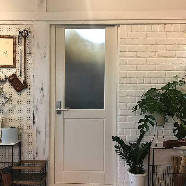 玄関/入り口/ブルックリンスタイル/発泡スチロールレンガ/元和室/スタイロフォーム...などのインテリア実例 - 2017-02-03 17:03:52