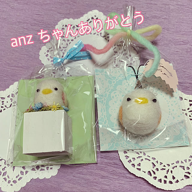 バス/トイレ/お友達にプレゼント♡/anz ちゃん羊毛作品/ばす、トイレではありませんが(^◇^;)/いつもいいねやコメありがとうございます♡...などのインテリア実例 - 2019-02-03 05:24:51