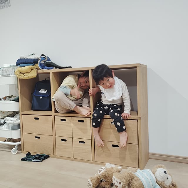 リビング/癒しスペース/無印良品/スタッキングシェルフ/スタッキングシェルフセット・3段×2列のインテリア実例 - 2025-04-23 22:51:26