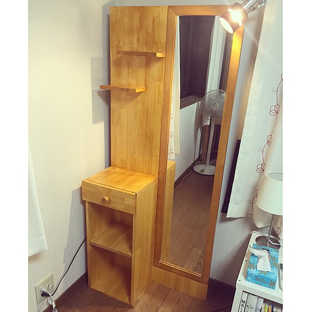 ベッド周り/日曜大工/姿見DIY/ドレッサー/DIY...などのインテリア実例 - 2016-06-30 23:21:13