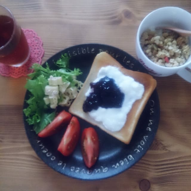 机/朝食/テーブル/木のスプーン/お皿♥のインテリア実例 - 2015-06-29 13:00:46