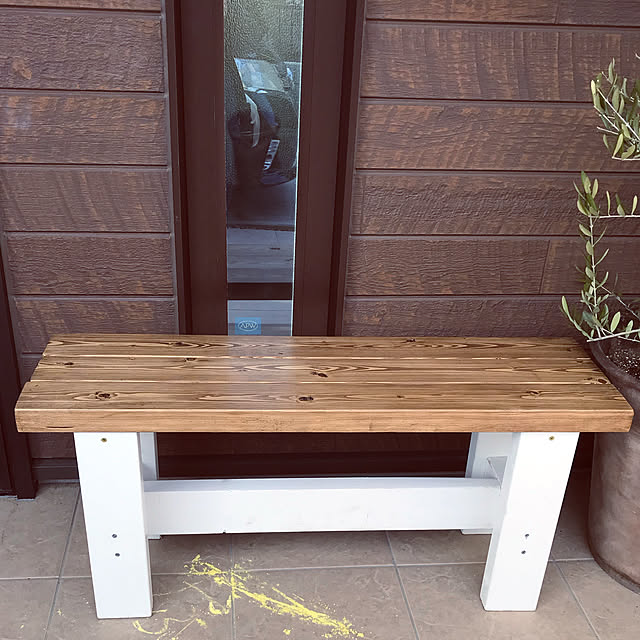 ベンチ DIY/ホームセンター/2×4材/DIY/玄関/入り口のインテリア実例 - 2019-03-19 02:40:50
