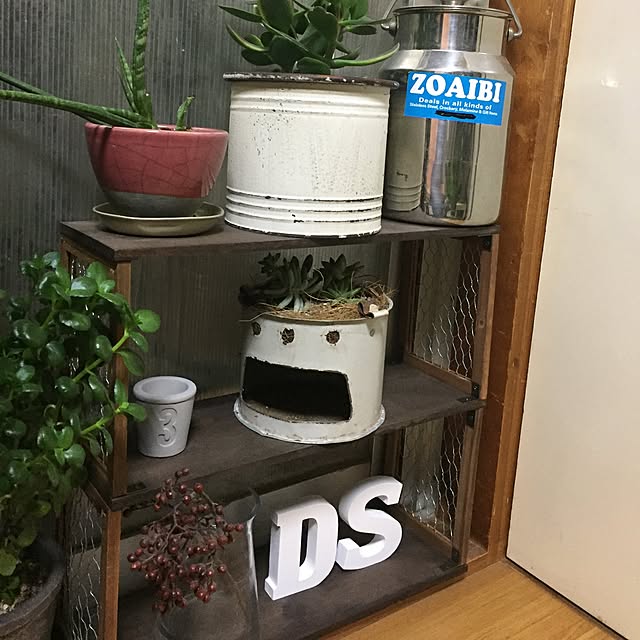棚/雑貨/セリア/ハンドメイド/多肉植物...などのインテリア実例 - 2017-03-22 01:41:31