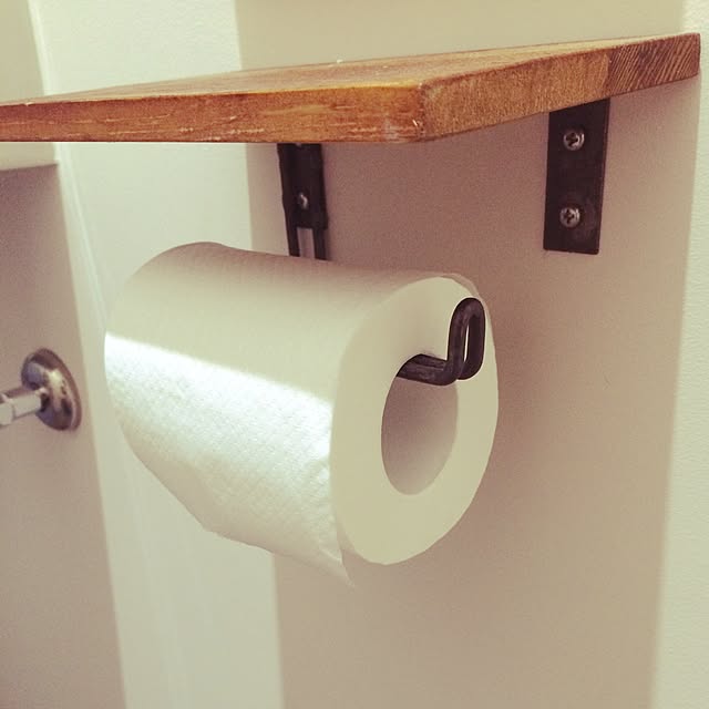 バス/トイレ/アイアン雑貨/アデペシュ/トイレットペーパーホルダー/トイレットペーパーの収納...などのインテリア実例 - 2016-09-19 22:53:35