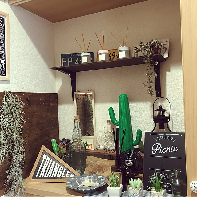 セリア/salut!/観葉植物/100均/DIY...などのインテリア実例 - 2020-04-13 16:31:09