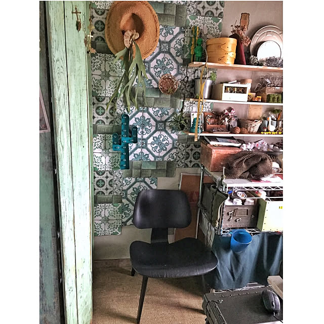 玄関/入り口/飾るように暮らす/クリエイティブをマインドに/賃貸/Eames...などのインテリア実例 - 2017-09-06 23:58:15