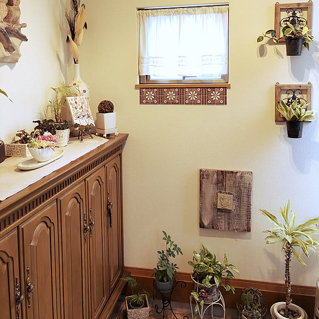 玄関/入り口/雑貨/ハンドメイド/DIY/観葉植物のインテリア実例 - 2018-03-05 15:20:48