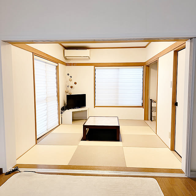 部屋全体/堀りこたつ/調光ロールスクリーン/和室/ホワイトインテリア...などのインテリア実例 - 2025-05-24 16:02:36