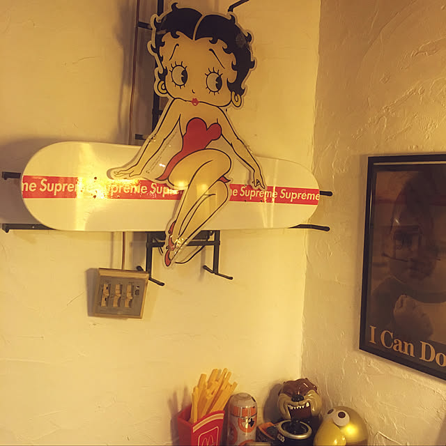 ジャンク/ネオン管/BETTY BOOP/goodバーガー/シュプリーム...などのインテリア実例 - 2019-03-08 08:45:26