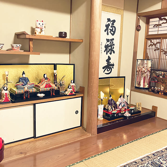 部屋全体/真多呂木目込み/ひな祭り/平屋の家/季節を楽しむ暮らし...などのインテリア実例 - 2024-03-02 00:16:43