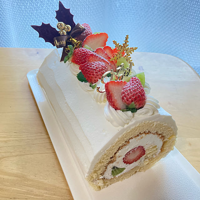 クリスマスケーキ/クリスマスケーキ手作り/クリスマス/キッチンのインテリア実例 - 2022-12-30 00:53:05