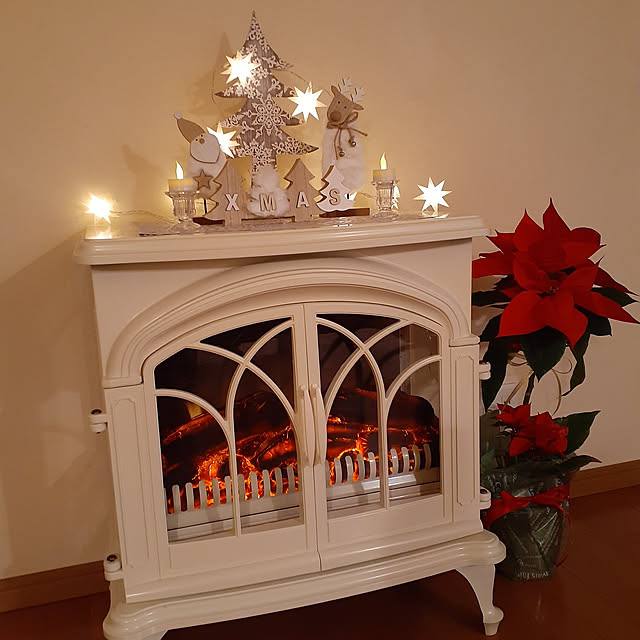 リビング/クリスマス/ホワイトクリスマス/クリスマスディスプレイ/ポインセチア...などのインテリア実例 - 2020-12-10 18:42:19