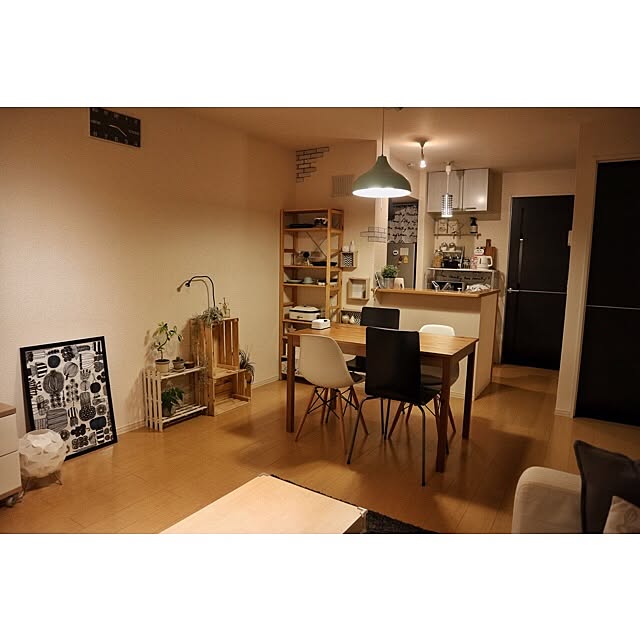 部屋全体/IKEA/北欧/無印良品/ユニットシェルフ...などのインテリア実例 - 2016-10-16 21:27:55