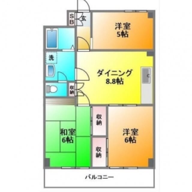 部屋全体/間取り図/賃貸/間取り/3DK...などのインテリア実例 - 2017-05-29 23:21:45