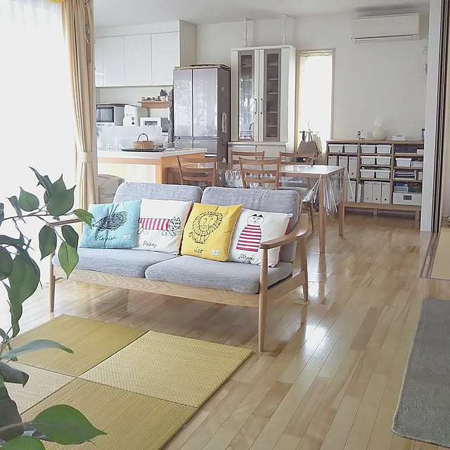 部屋全体/暑さ対策/ヒコラー/い草のある暮らし/黄色...などのインテリア実例 - 2021-09-10 16:38:58