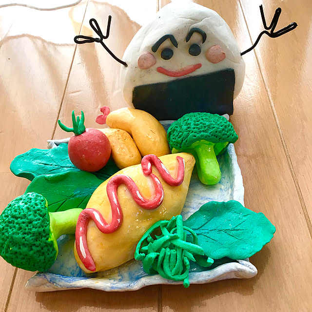 一人暮らし/粘土/ダイソー/雑貨/ハンドメイド...などのインテリア実例 - 2021-04-28 21:45:58