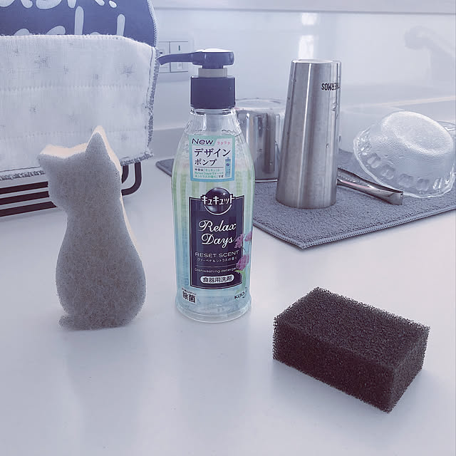 見せるシンク/新キュキュットポンプ/キッチン/白黒/モノトーン...などのインテリア実例 - 2019-07-23 01:36:27