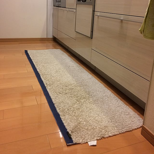 isappのカーム-洗える キッチンマット【calmland（カームランド）】濃紺 Ward Robe（ワードローブ） 50×120cm TWR-3353　シンプル/かっこいい/ギフト/冬/模様替えの家具・インテリア写真
