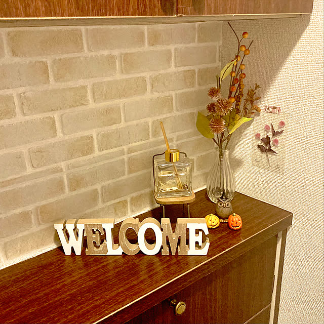 一人暮らし/100均/カフェ風/DIY/フェイクグリーン...などのインテリア実例 - 2021-10-02 14:13:03