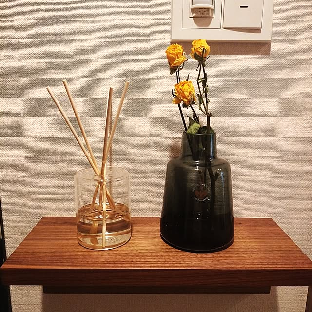 玄関/入り口/ドライフラワー/1LDK/無印良品/無印良品 壁に付けられる家具のインテリア実例 - 2024-05-12 13:26:40