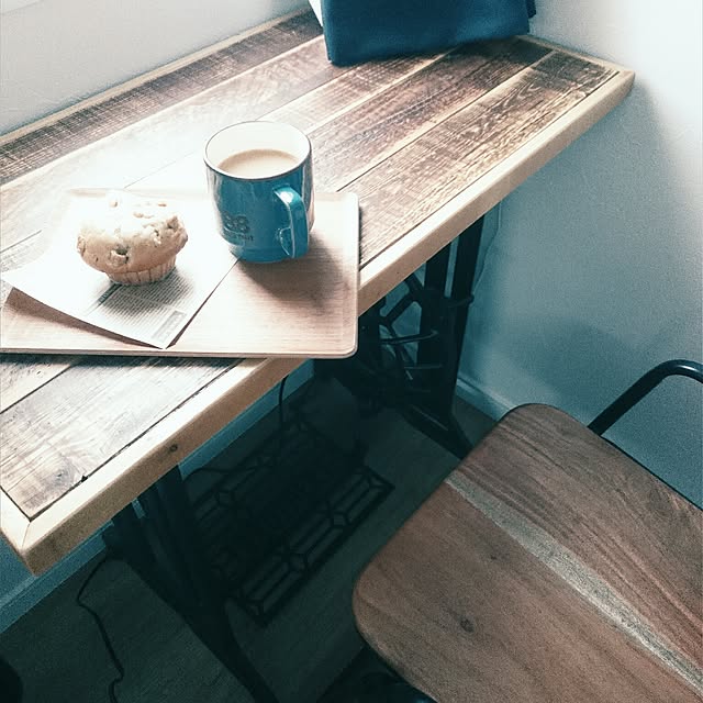 机/アンティーク/アンティーク・骨董品がある暮らし強化月間/カフェ風/ミシン台リメイクテーブル...などのインテリア実例 - 2017-02-05 17:56:09