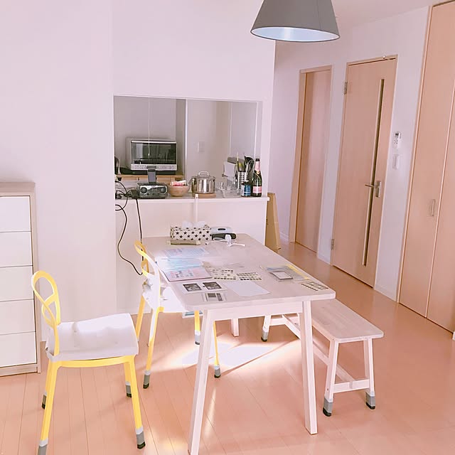 部屋全体/ダイニング照明/ダイニングテーブル/ダイニング/ダイニングテーブル＆チェア...などのインテリア実例 - 2017-02-21 15:30:03