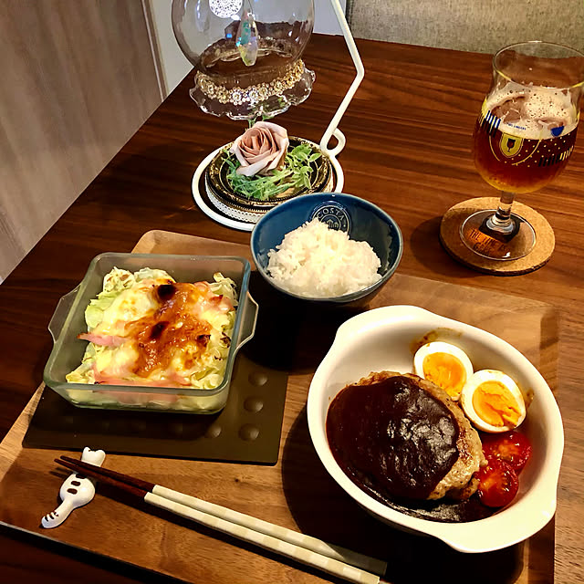 alomalomの-グラタン皿　1人用　小　スクエア　セラベイク　耐熱ガラス　スクエアロースター　S　オーブンウェア　皿　食器 （ アデリア　石塚ガラス　耐熱　ガラス　耐熱皿　グラタン　オーブン料理　製菓　オーブン ）の家具・インテリア写真