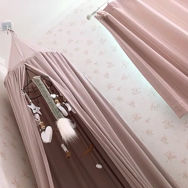 メルヘン/寝室/キャノピー/輸入住宅/ベッド周りのインテリア実例 - 2020-05-29 12:10:22