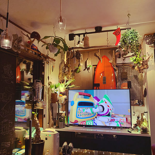 観葉植物/カフェ風/DIY/照明/部屋全体のインテリア実例 - 2020-03-17 10:26:57