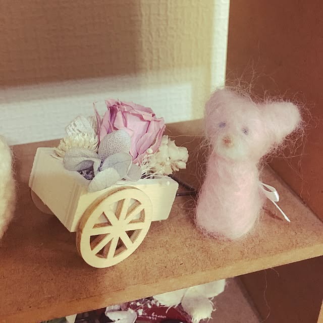 部屋全体/ハンドメイド/ナチュラル/セリアのインテリア実例 - 2017-02-13 06:06:11
