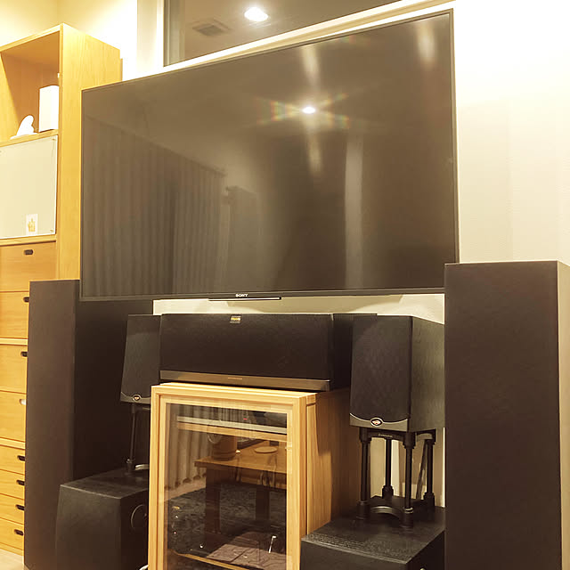 klipsch/スピーカー/壁掛けTV/マイホーム/ナチュラル...などのインテリア実例 - 2022-02-03 22:02:09