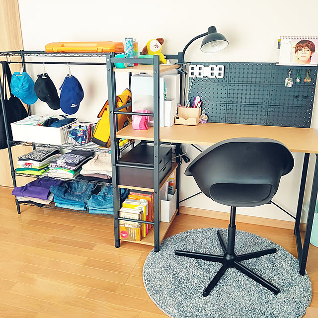ニトリ システムデスク( ザッキー 110 LBR/BK) - 通販 | 家具と ニトリ システムデスク( ザッキー 110 LBR/BK) - 通販 | 家具と
