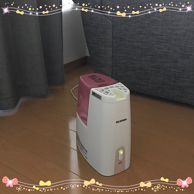 ibupayungのアイリスオーヤマ(IRIS OHYAMA)-アイリスオーヤマ 加熱式加湿器 タンク容量1ℓ グリーン アロマトレー付き SHM-120D-Gの家具・インテリア写真