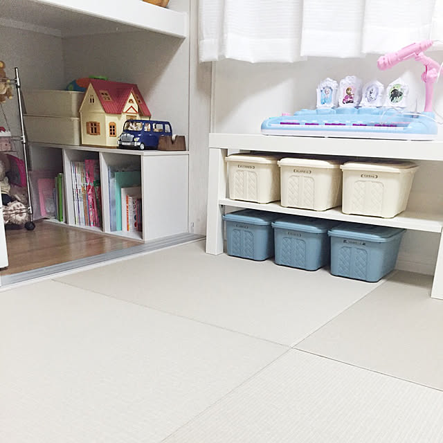 部屋全体/和室/ニトリ/ダイソー/収納棚のインテリア実例 - 2017-08-01 09:03:52
